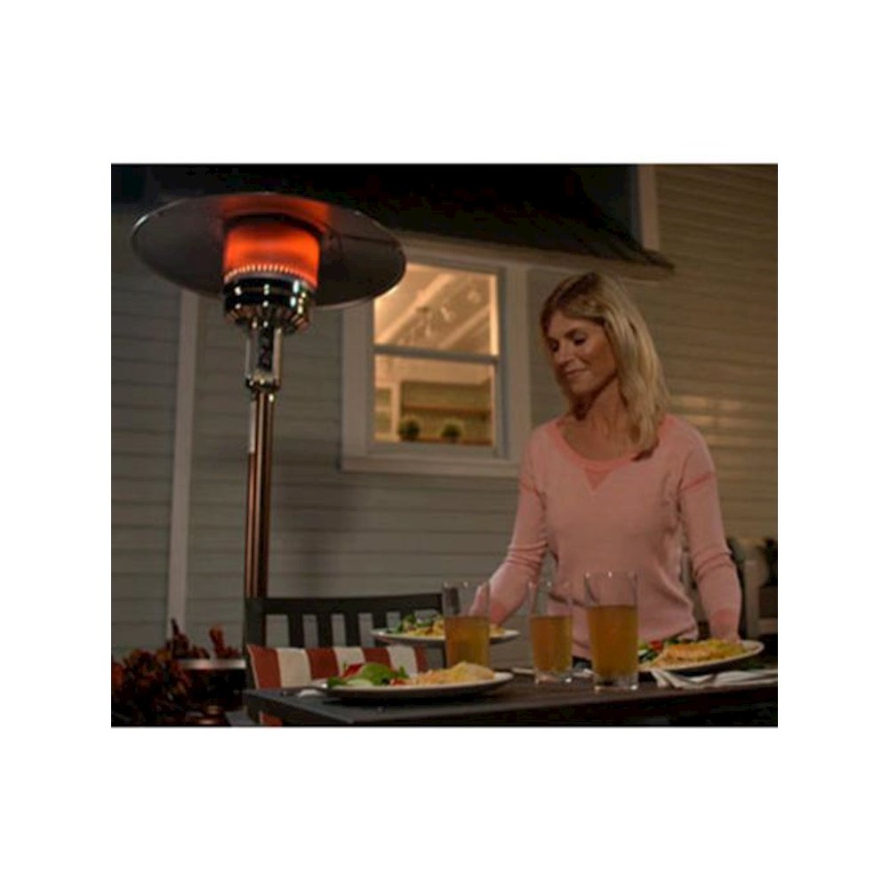 SUNHEAT Classic Umbrella Design Portable Propane Patio Heater with Drink Table. Picture 3
