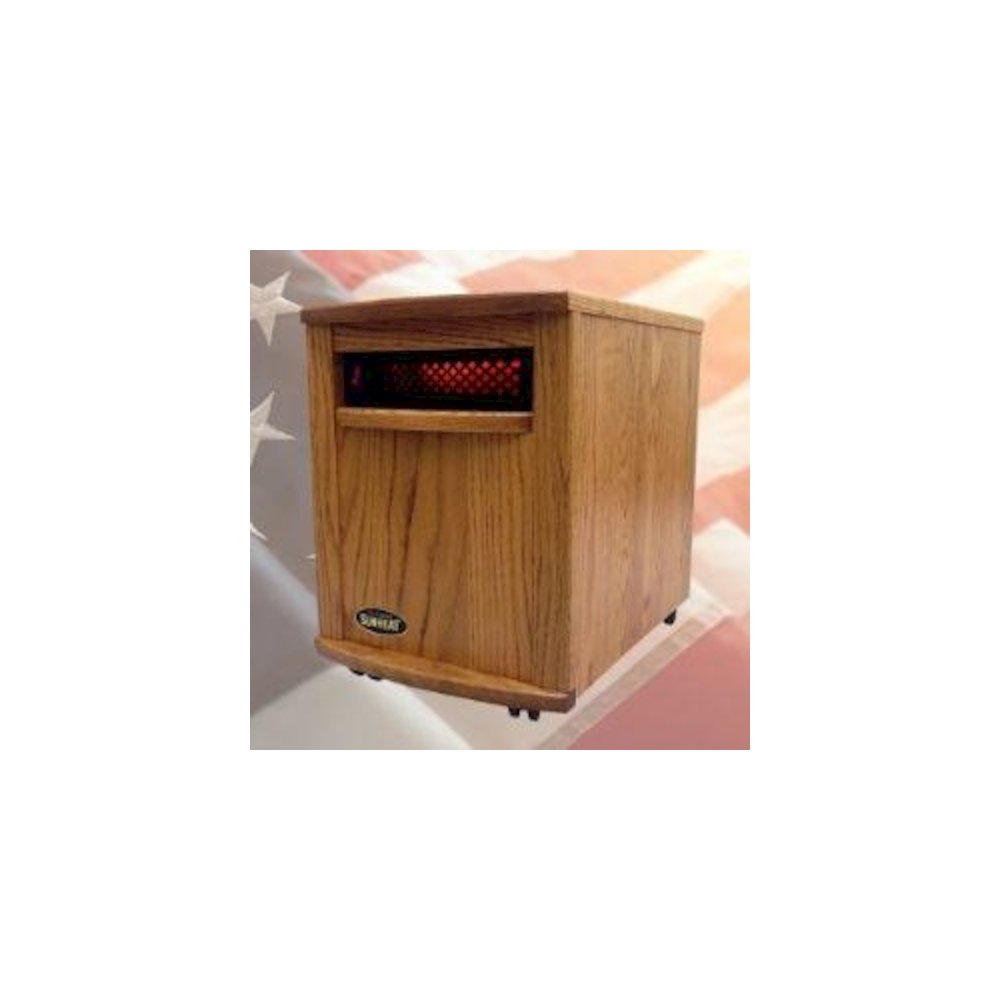 Original SUNHEAT Amish Hand Crafted Infrared Heater - Nebraska Oak. Picture 2
