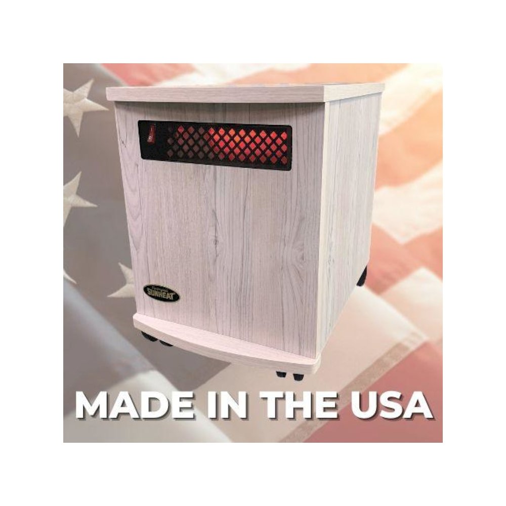 Original SUNHEAT USA1500-M Infrared Heater - Antique White. Picture 2