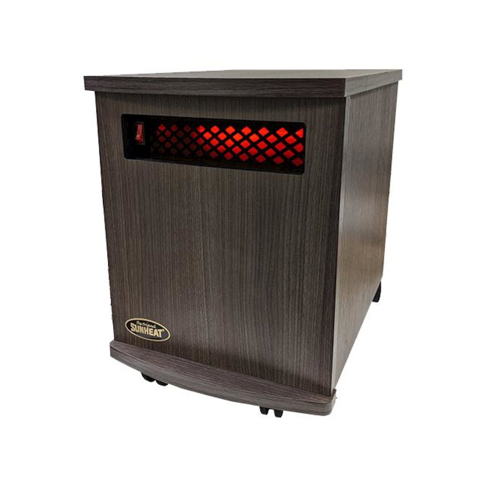 Original SUNHEAT USA1500-M Infrared Heater - Charcoal Walnut. Picture 1