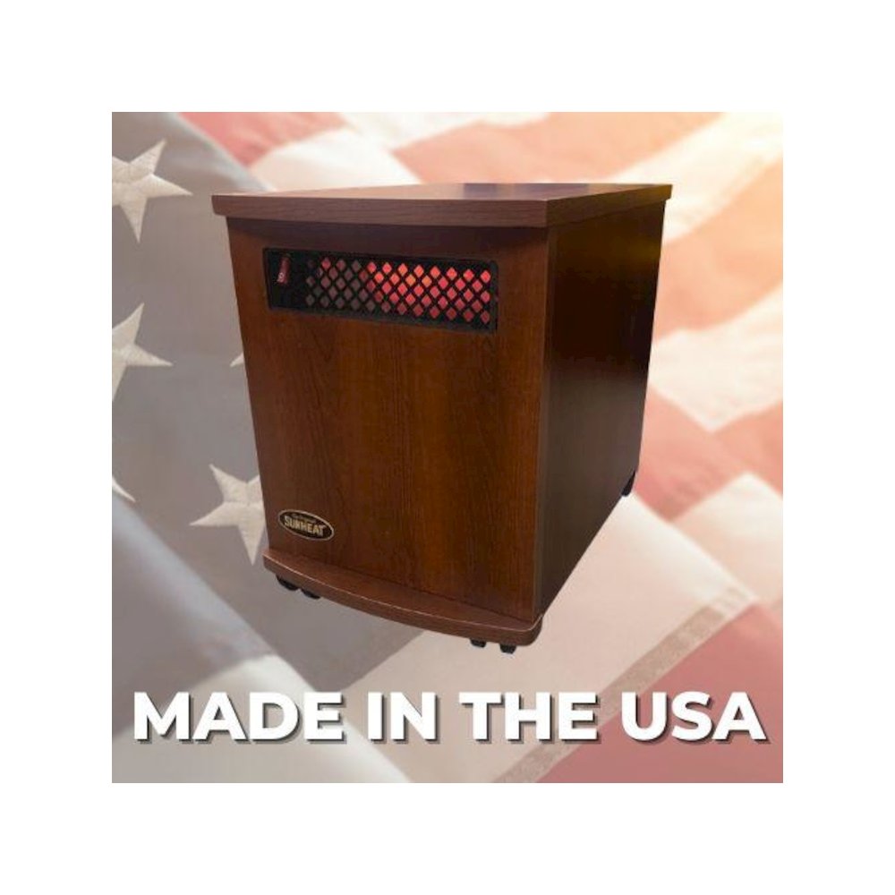 Original SUNHEAT USA1500-M Infrared Heater - Cherry. Picture 2