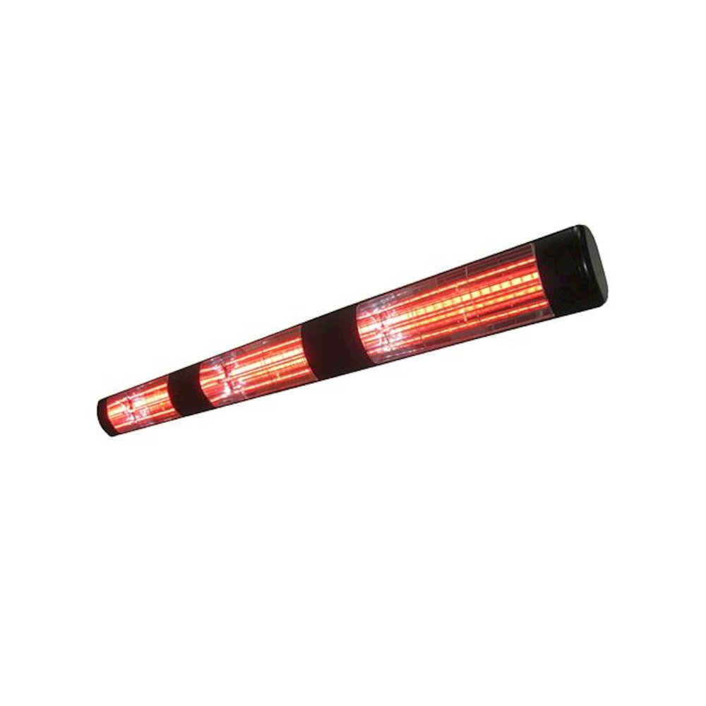 240V Wall Mount Electric Patio Heater by SUNHEAT- 4500W- Black. Picture 1