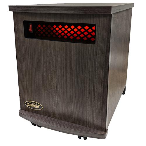 Original SUNHEAT USA1500-M Infrared Heater - Charcoal Walnut. Picture 1
