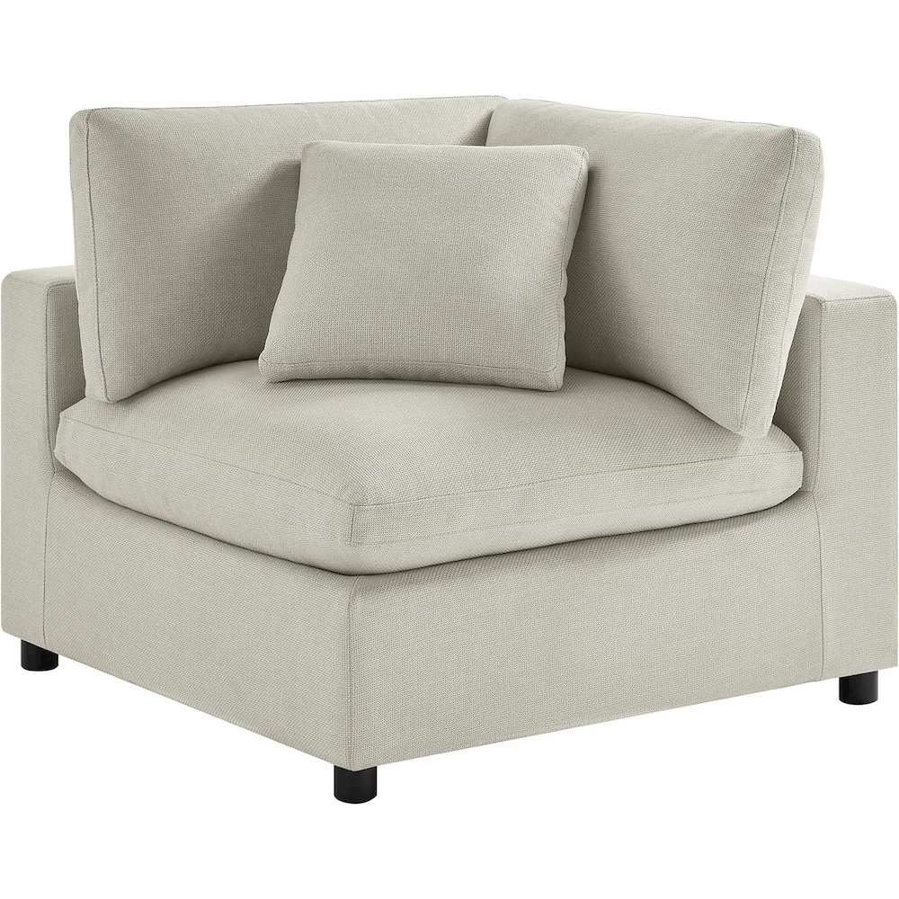Casella Corner Wedge Chair - Beige. Picture 1