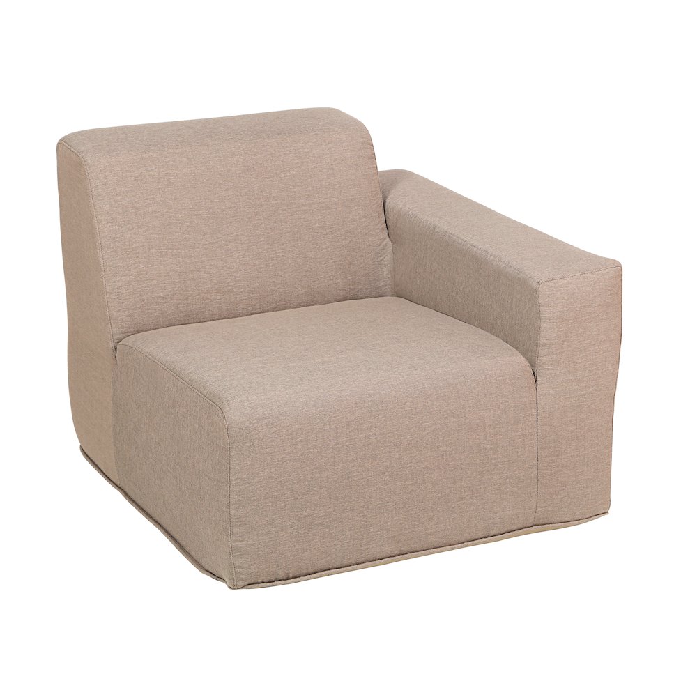 2 Place Seating  Brown Compressed Foam Sectional Sofa. Picture 10