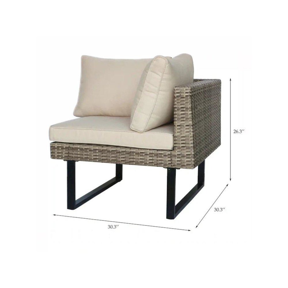 Outdoor Corner Patio Sectional & Tables. Picture 6