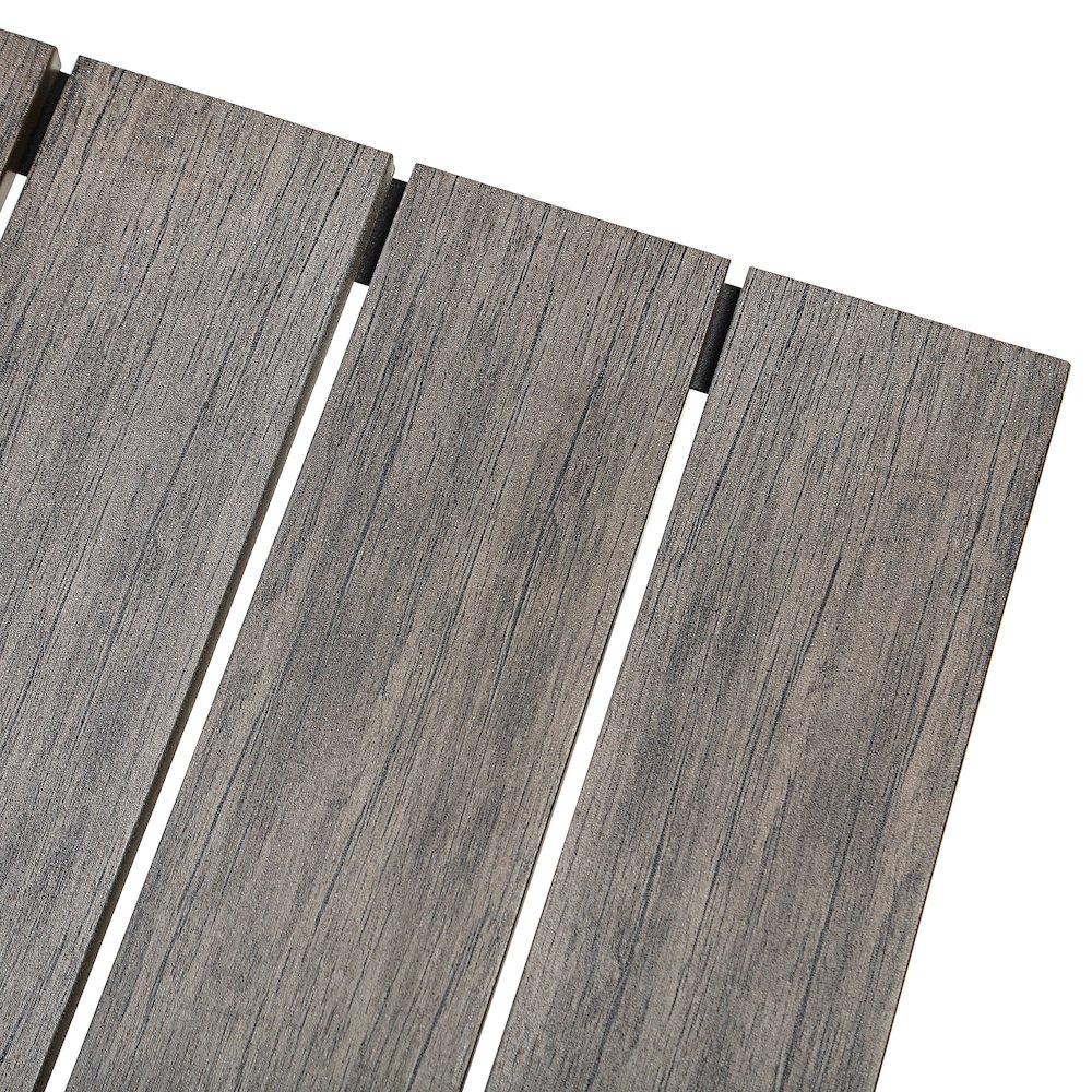 4 Place Seating  Gray Compressed Foam Sectional Sofa and Ottoman Set. Picture 9