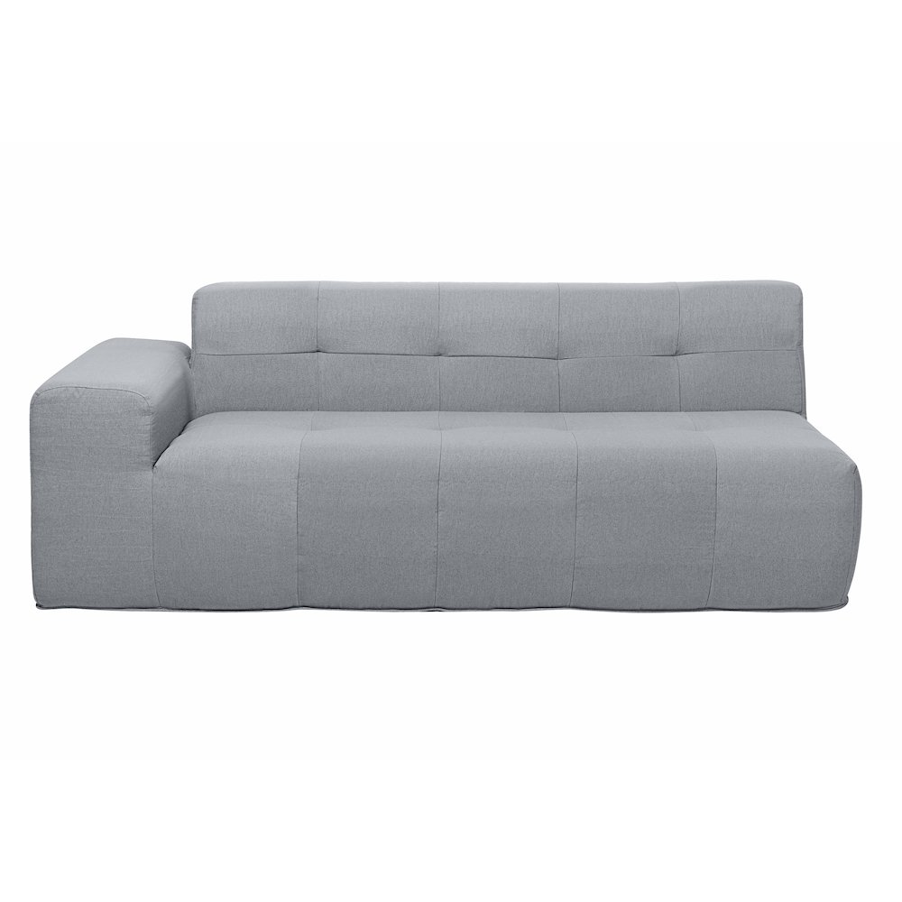 3 Piece Gray Compressed Foam Sectional Sofa Lounger and Table Set. Picture 7
