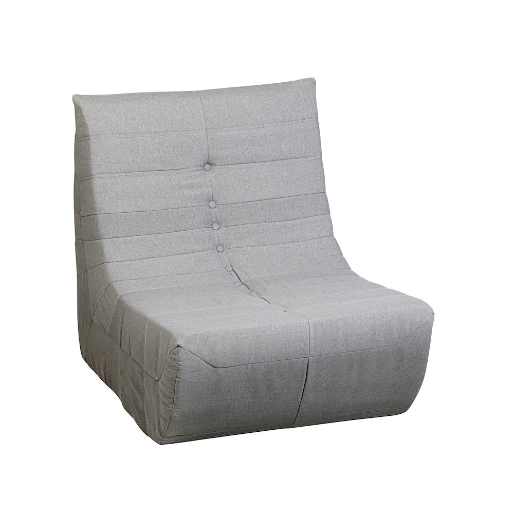 Gray Compressed Foam Chair. Picture 1