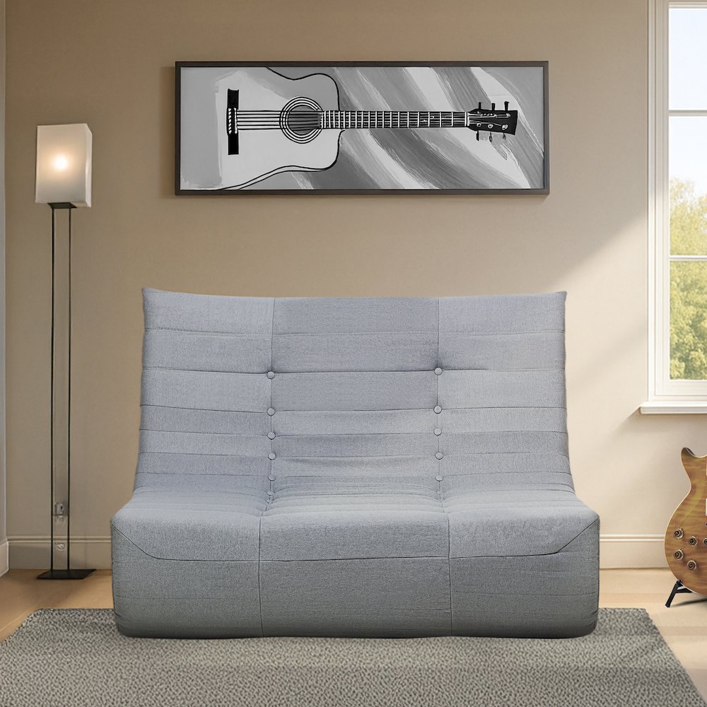 Gray Compressed Foam Sofa. Picture 4