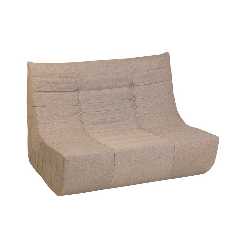 5 Piece Brown Compressed Foam Loveseat Sofa Chairs and Table Set. Picture 5