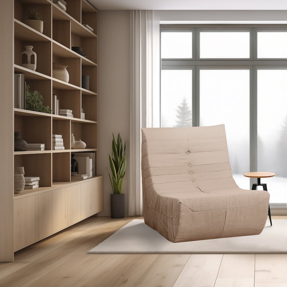Brown Compressed Foam Chair. Picture 4