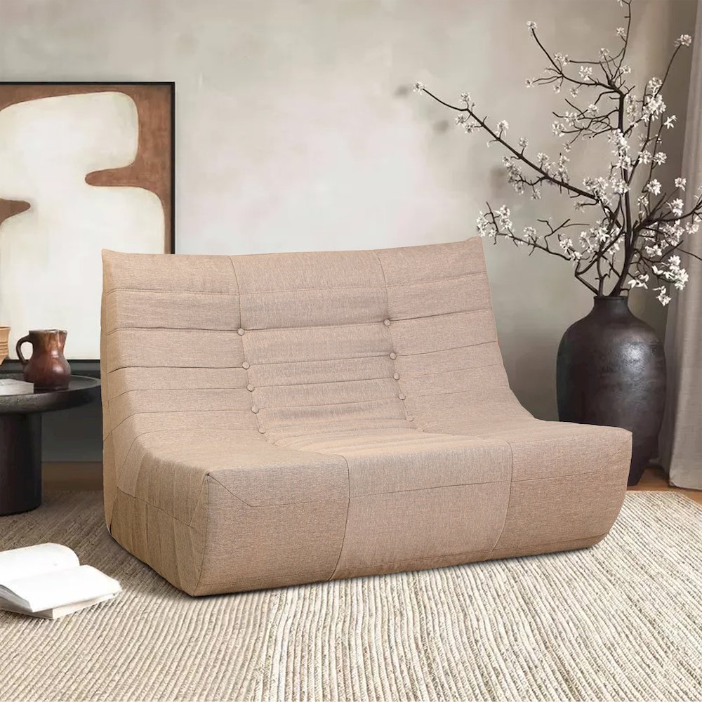 Brown Compressed Foam Sofa. Picture 6