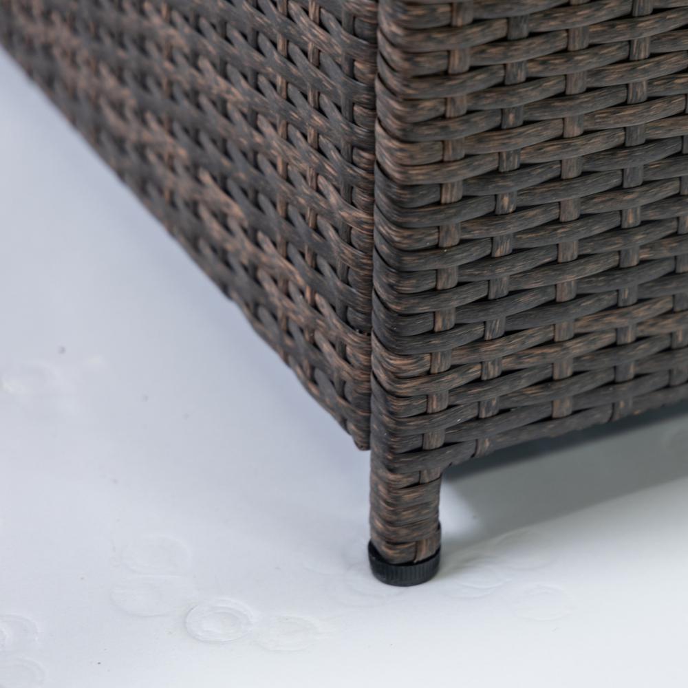 20lbs Wicker Gas Outdoor Firepit Table. Picture 3