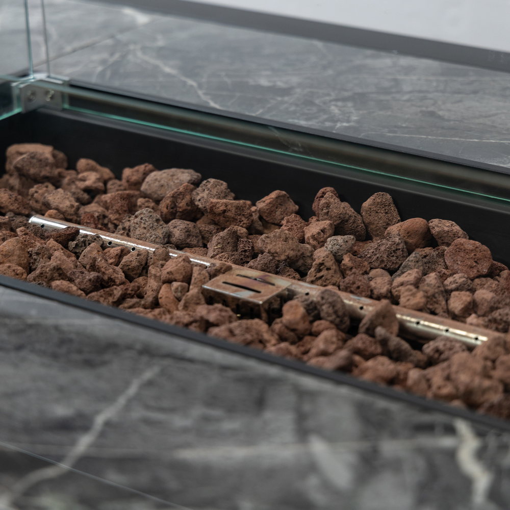 20lbs Wicker Gas Outdoor Firepit Table. Picture 4