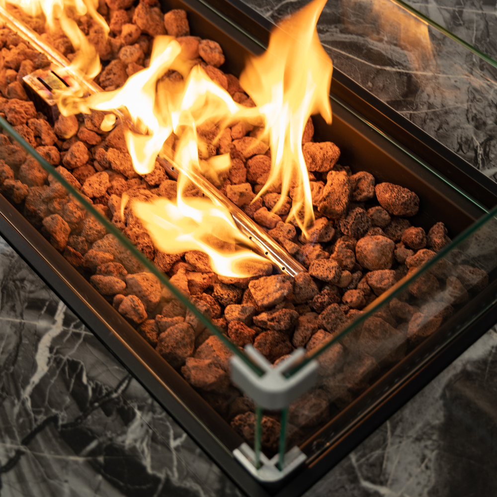 20lbs Wicker Gas Outdoor Firepit Table. Picture 13