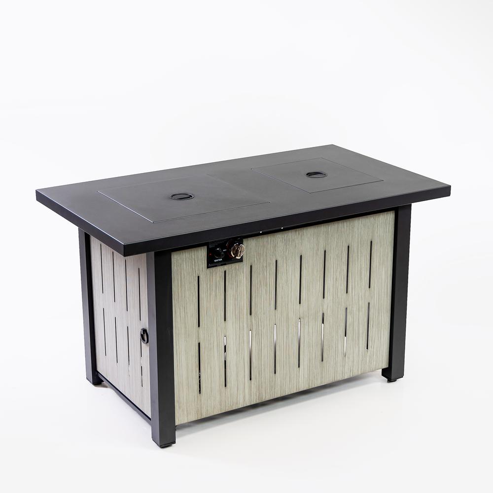 42 Inch Rectangular Outdoor 50,000 BTU Propane Firetable with Ice Bucket. Picture 1