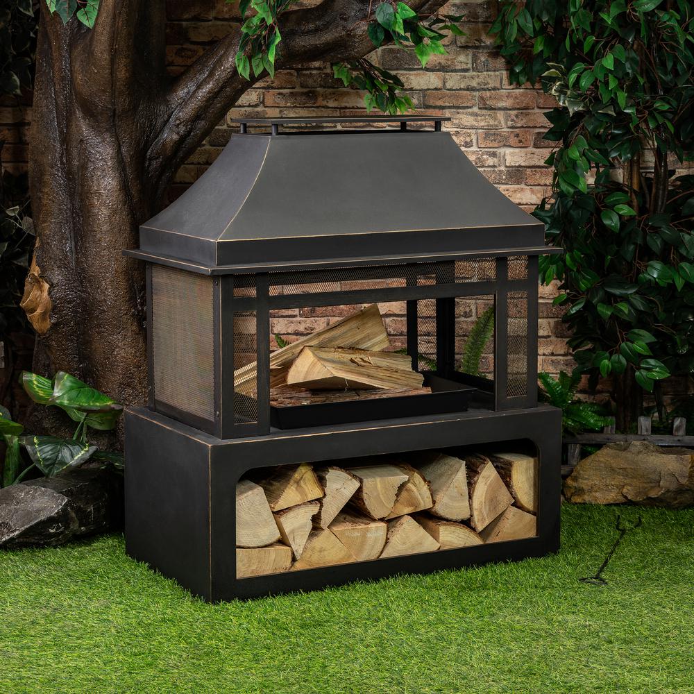 40inch Metal Wood Burner Fireplace. Picture 4