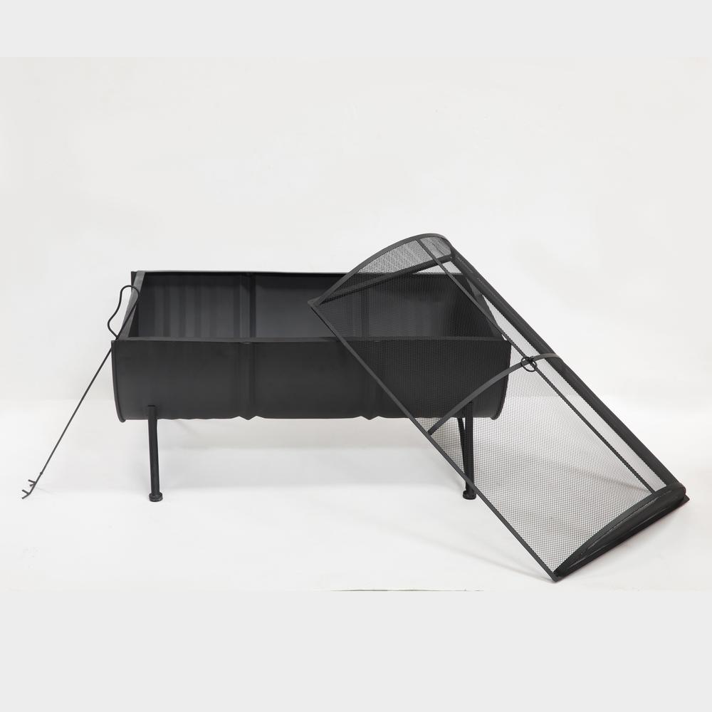 35inch Barrel Wood Burner Firepit. Picture 1
