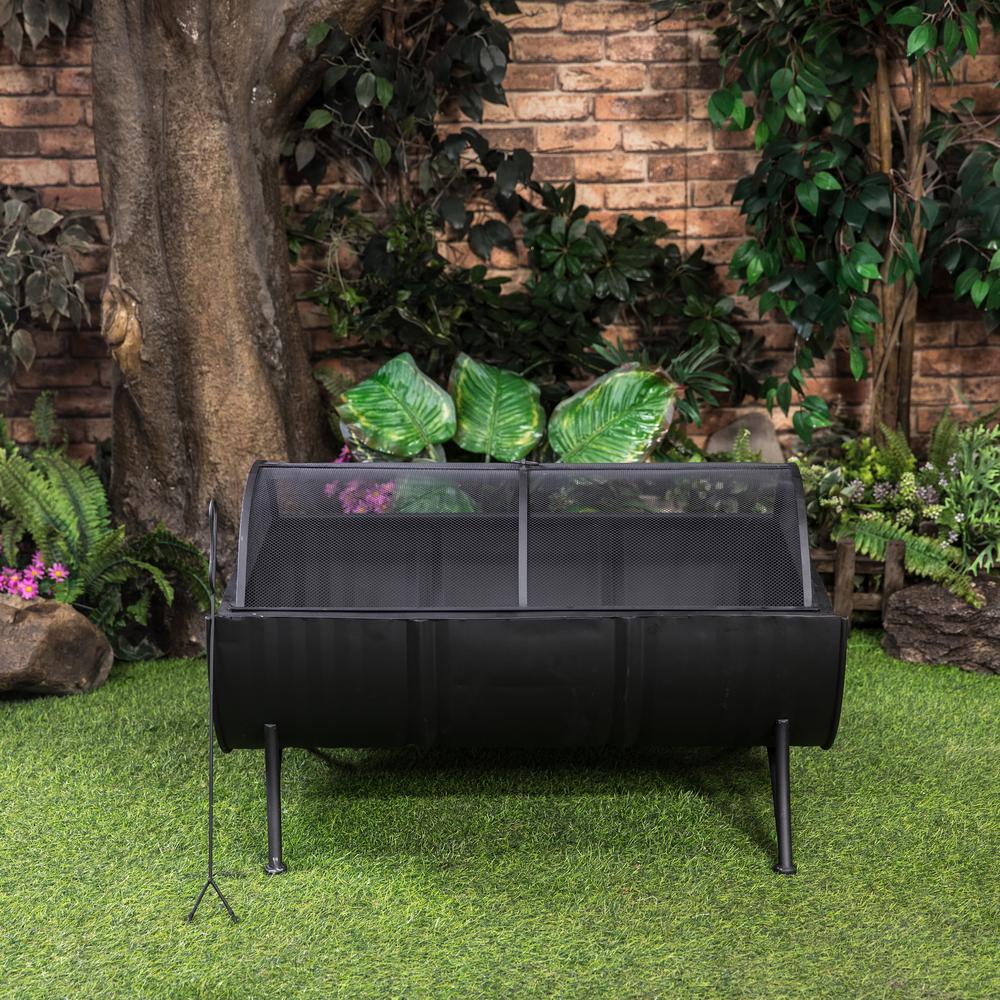 35inch Barrel Wood Burner Firepit. Picture 6