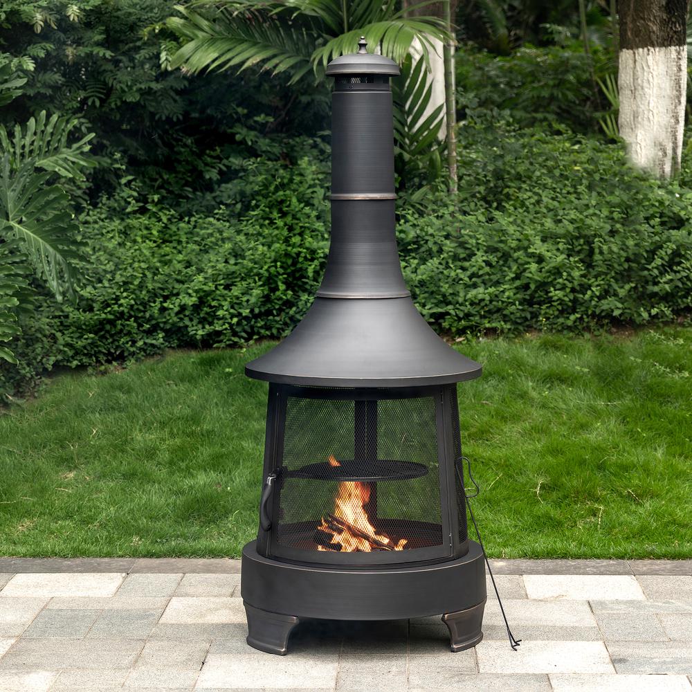Chimney Wood Burner Firepit. Picture 8