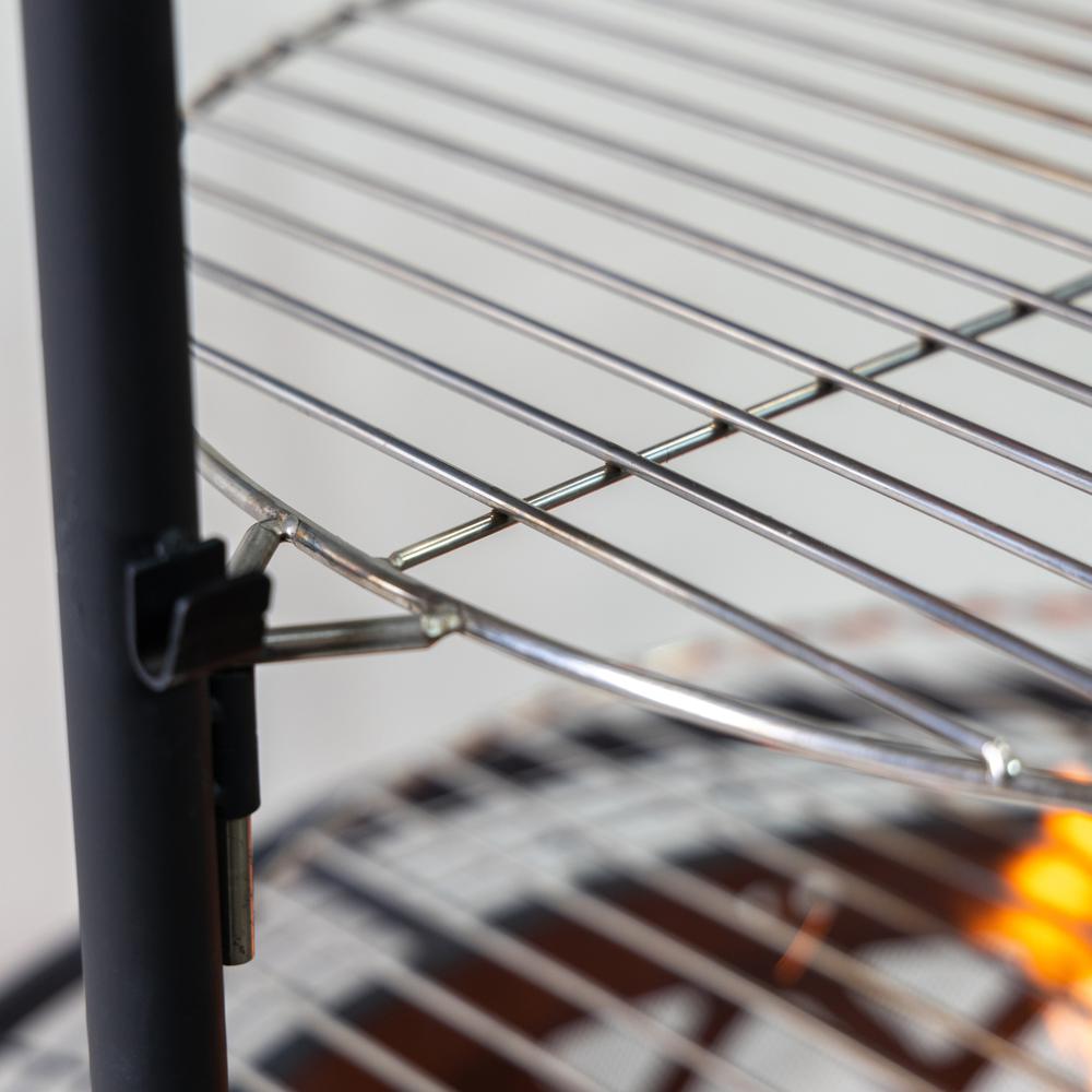 33 Inch Diameter Outdoor Steel Woodburning Fire Pit Grill & Rotisserie. Picture 5