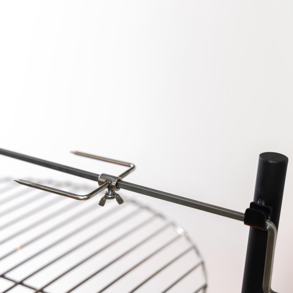 33 Inch Diameter Outdoor Steel Woodburning Fire Pit Grill & Rotisserie. Picture 7