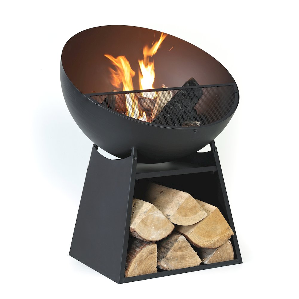 30 Inch Round Outdoor Steel Wood Burning Fire Pit. Picture 3
