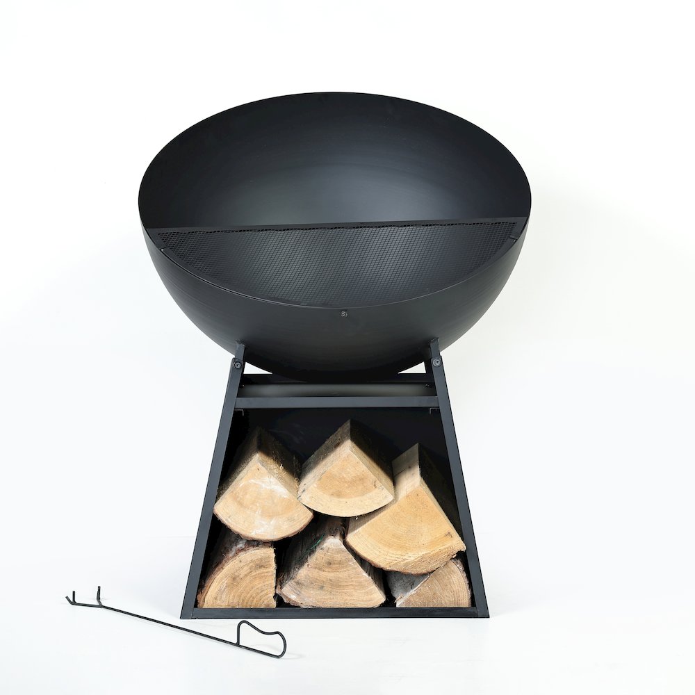 30 Inch Round Outdoor Steel Wood Burning Fire Pit. Picture 4