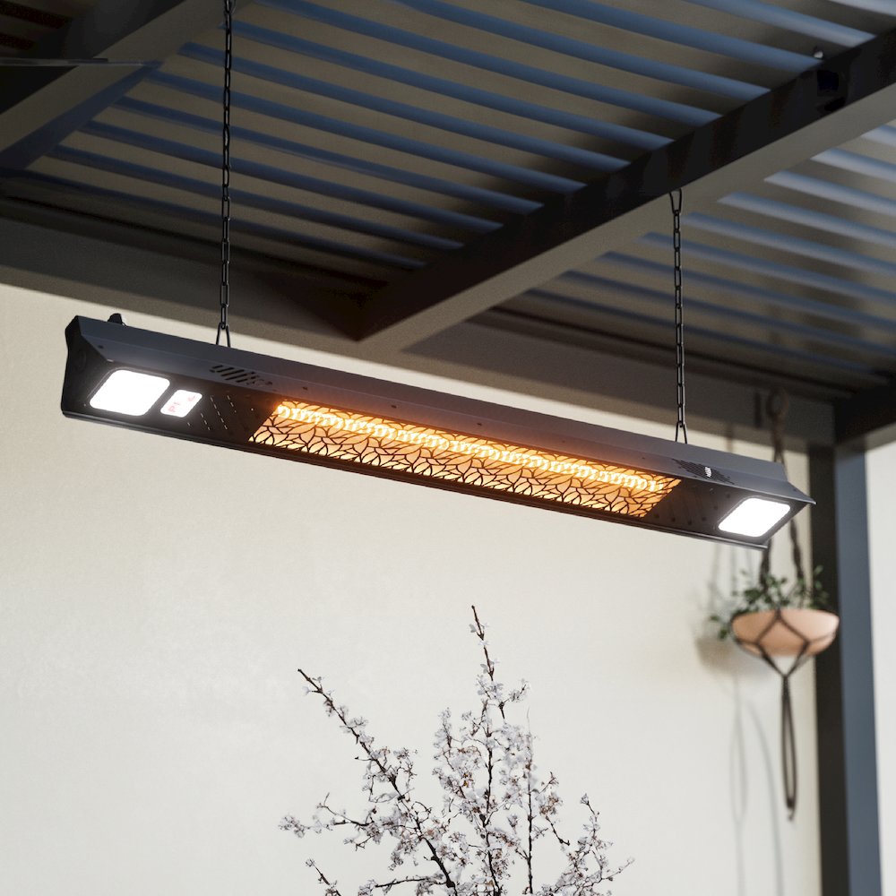 1500W Wall Mounted Infrared Heater with Carbon Fiber Tube. Picture 7
