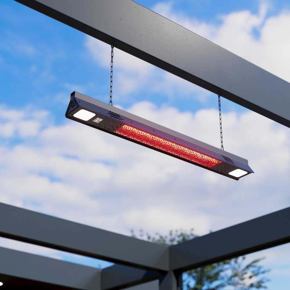 1500W Wall Mounted Infrared Heater with Carbon Fiber Tube. Picture 8
