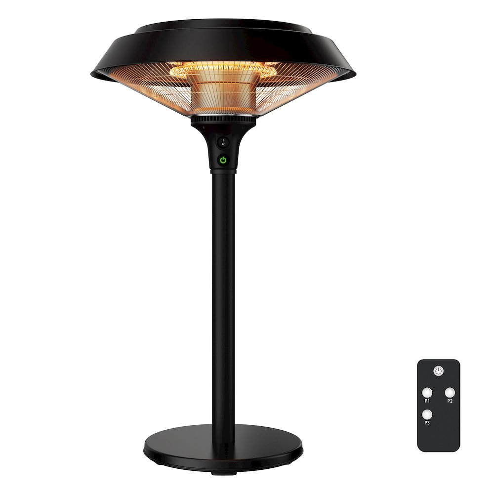 1500W Electric Tower Heater with Halogen Tube. Picture 2