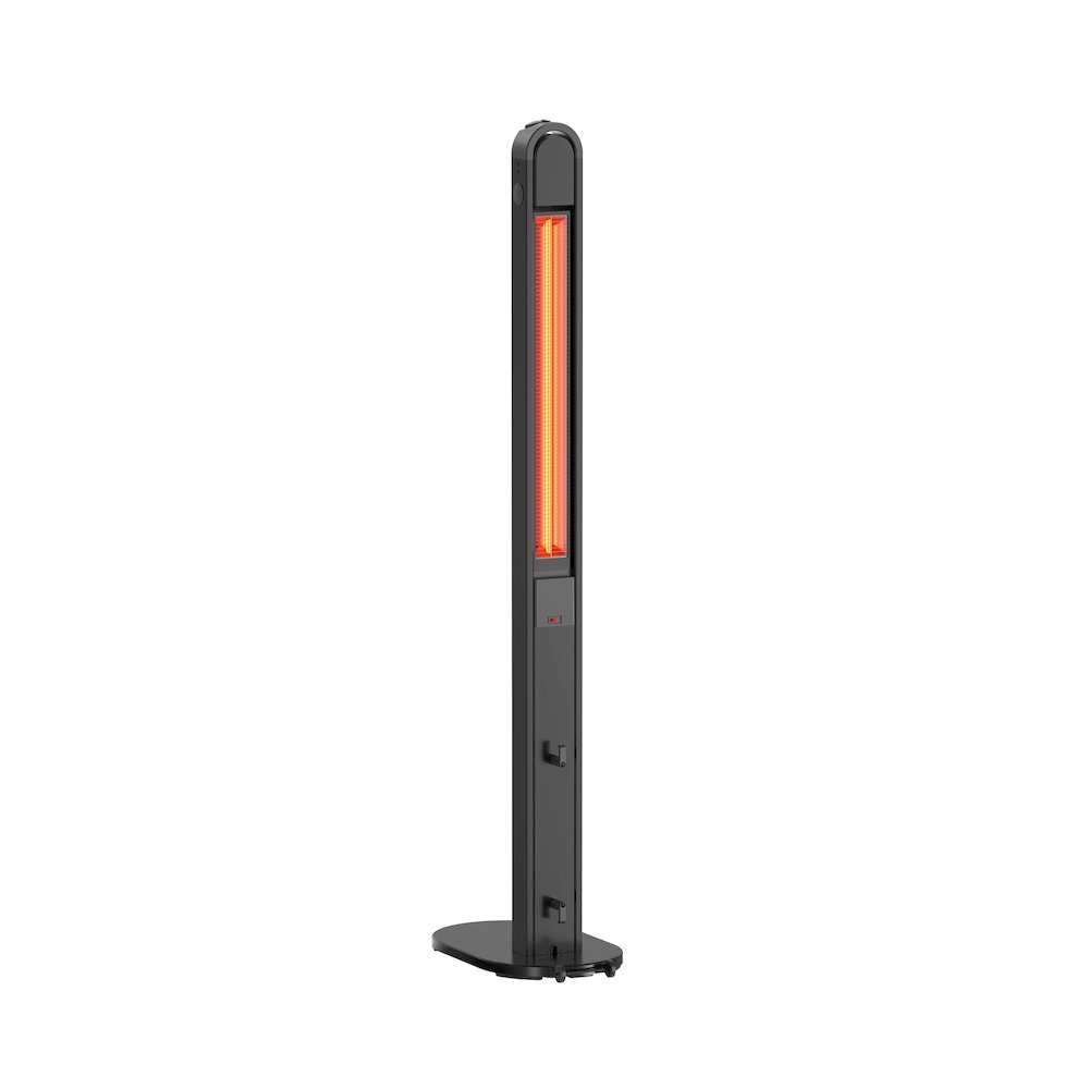 1500W Infrared Adjustable Angle Tower Heater with Carbon Fiber Tube. Picture 1