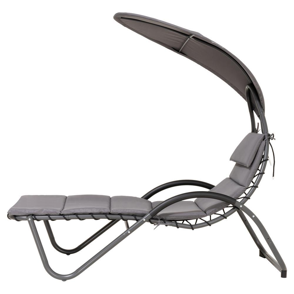 Outdoor Patio Lounge Chair with Canopy. Picture 4