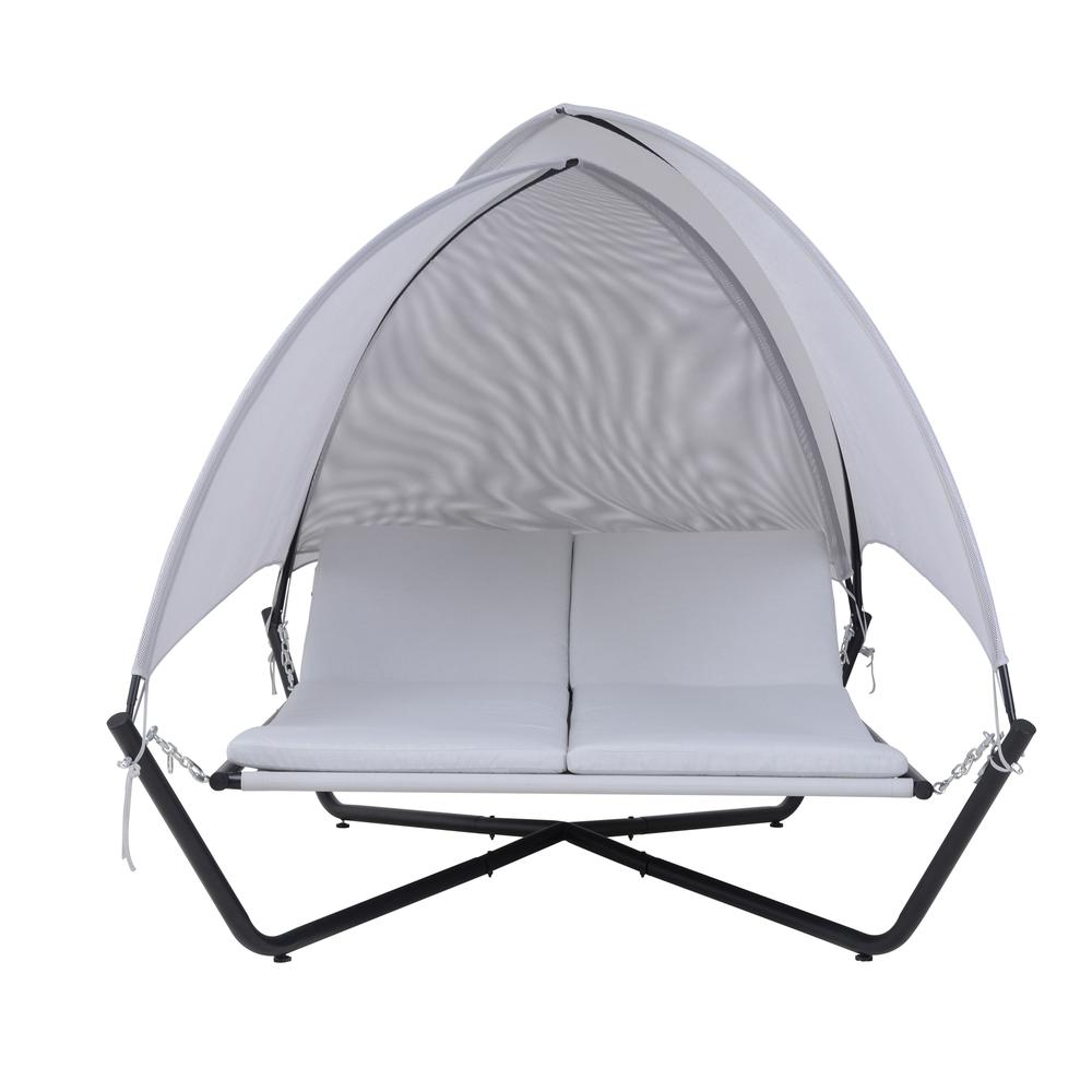 Outdoor Hammock Patio Lounge Daybed with Canopy. Picture 2