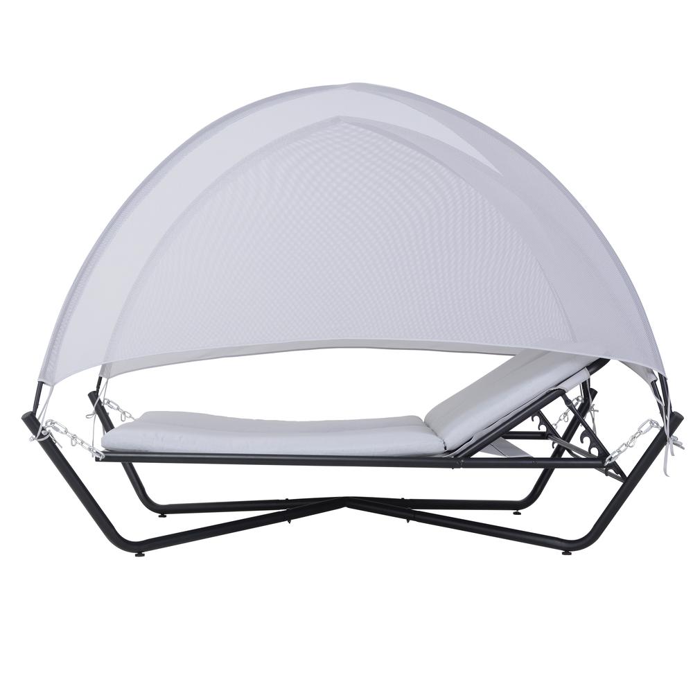 Outdoor Hammock Patio Lounge Daybed with Canopy. Picture 4