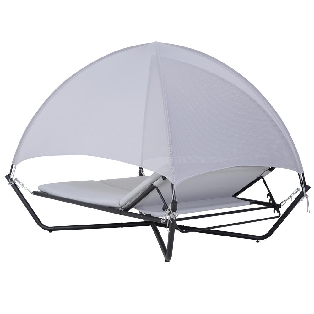 Outdoor Hammock Patio Lounge Daybed with Canopy. Picture 5