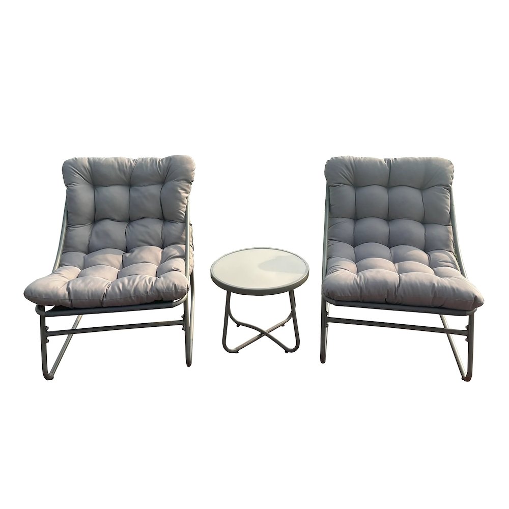 Outdoor Modular Bistro Set with Beige Cushion Set. Picture 1