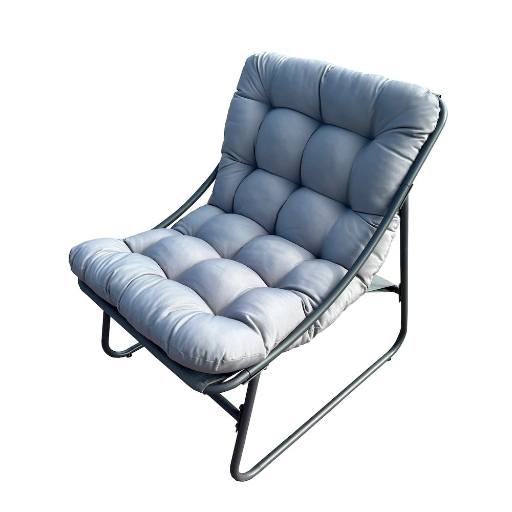 Outdoor Modular Bistro Set with Gray Cushion Set. Picture 2