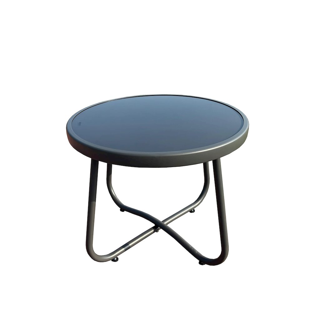 Outdoor Modular Bistro Set with Gray Cushion Set. Picture 3