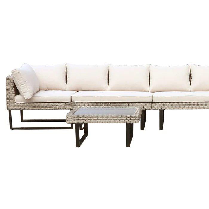 Outdoor Corner Patio Sectional & Tables. Picture 2