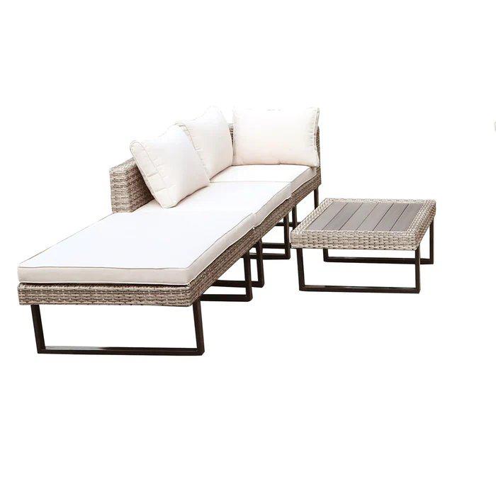 Outdoor Corner Patio Sectional & Tables. Picture 3