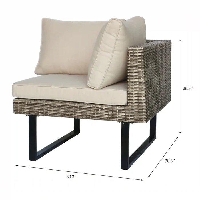 Outdoor Corner Patio Sectional & Tables. Picture 6
