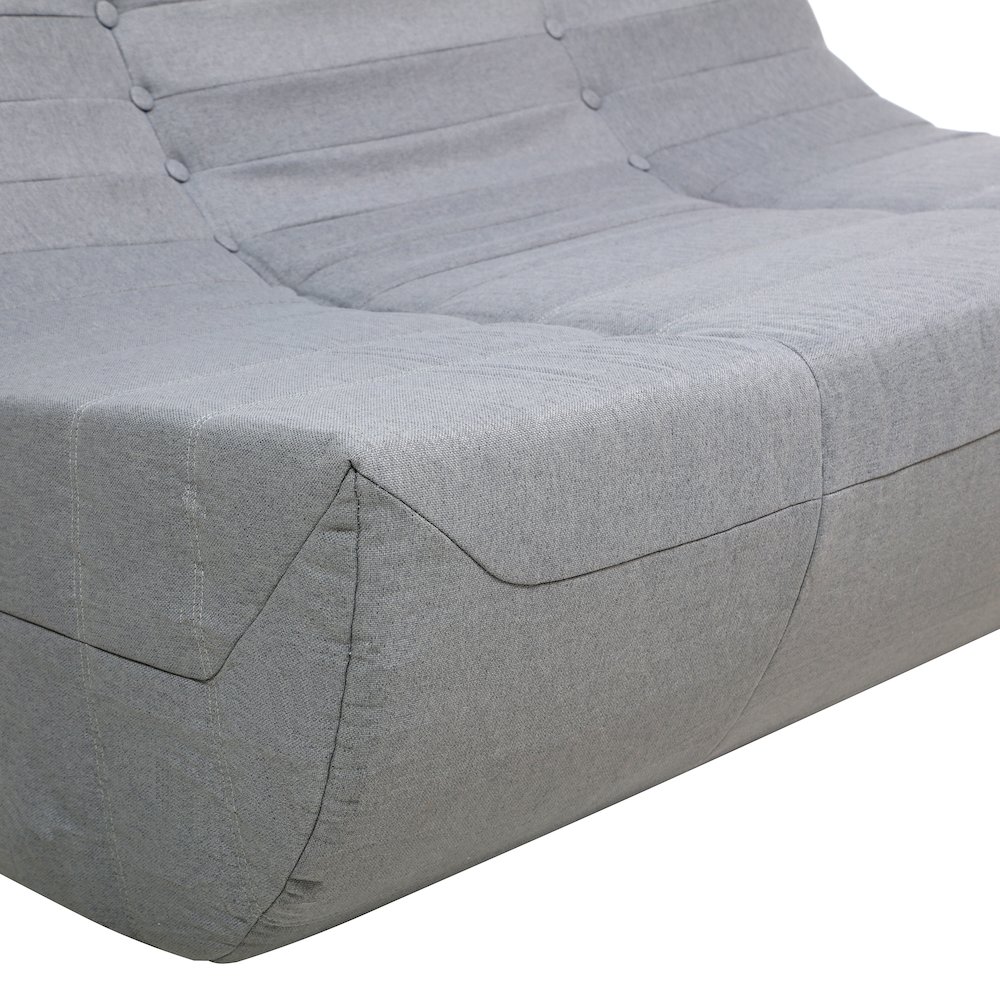 Gray Outdoor Compressed Foam Sofa. Picture 7