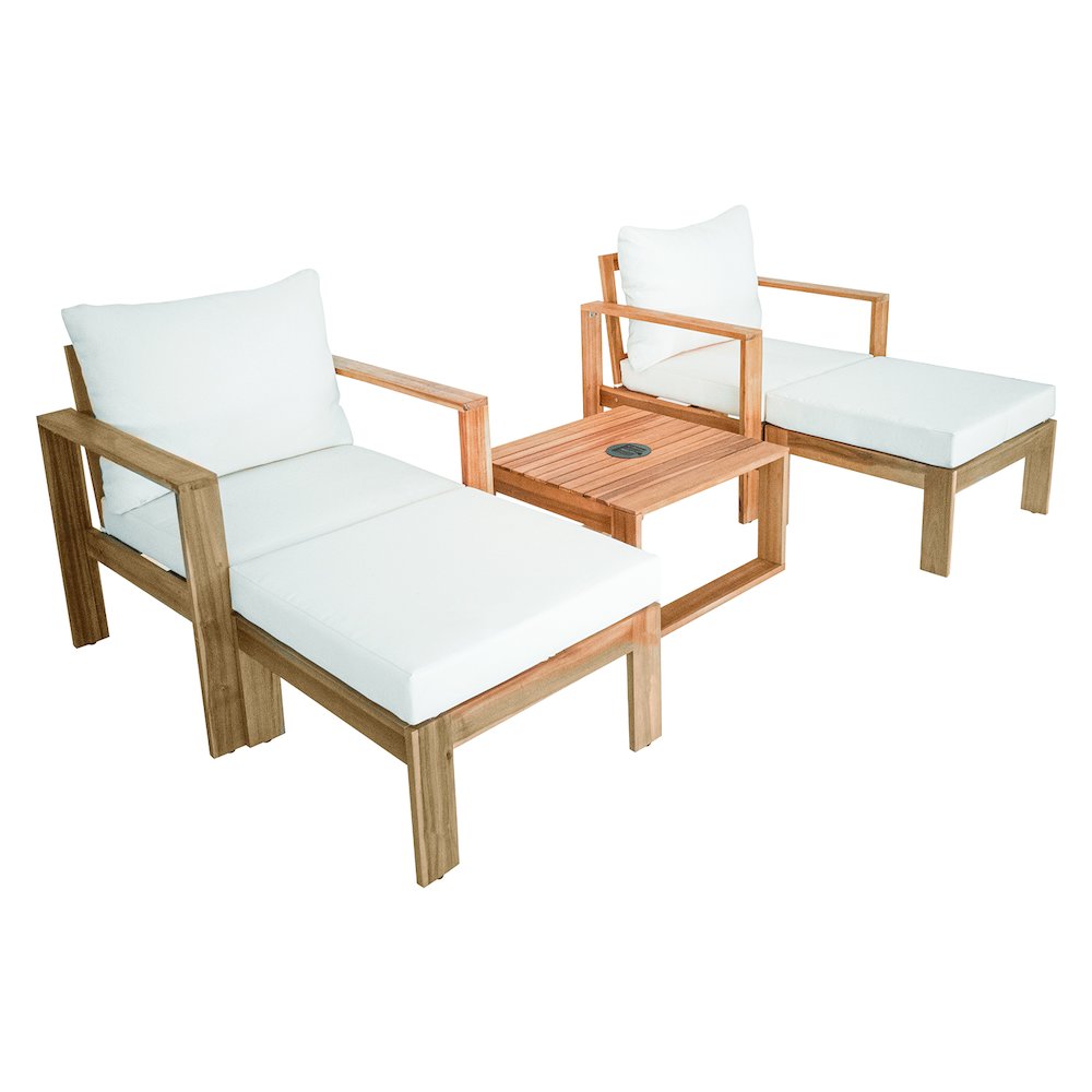 Deko Living Maya 5 Piece Sofa Set with LED Solar Unit. Picture 4