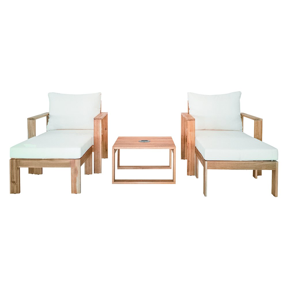 Deko Living Maya 5 Piece Sofa Set with LED Solar Unit. Picture 1