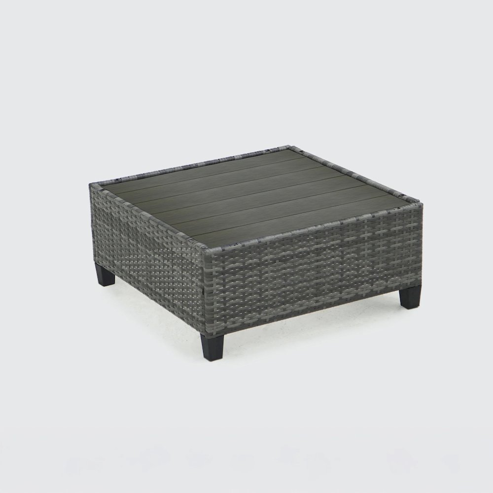 8 Piece Gray Outdoor Sectional Wicker Sofa Chairs and Tables. Picture 2