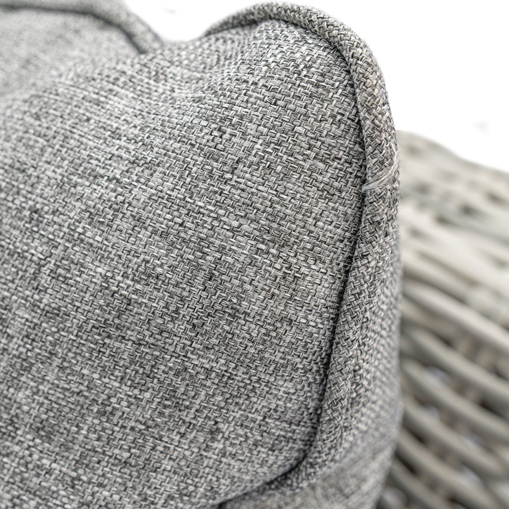 5 Place Seating Gray Outdoor Wicker Sofa and Sofa Chair Set with Table. Picture 7