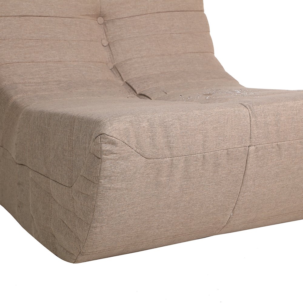 5 Piece Brown Outdoor Compressed Foam Loveseat Sofa Chairs and Table Set. Picture 13