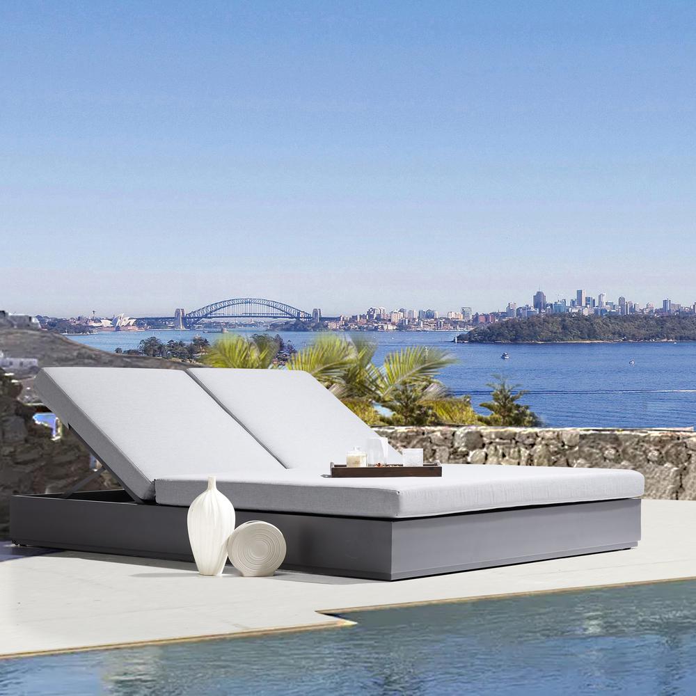 Ficarazzi Rectangular Outdoor Patio Daybed. Picture 13